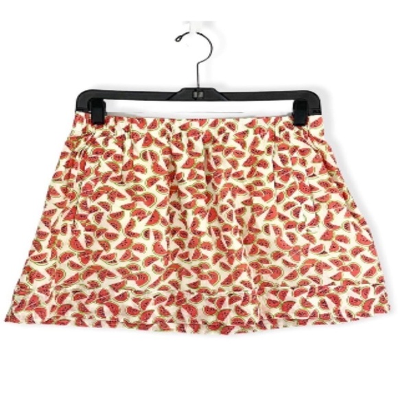 J. Crew Ladies Cotton Pull On Watermelon Mini Skirt Size Small - Picture 2 of 8